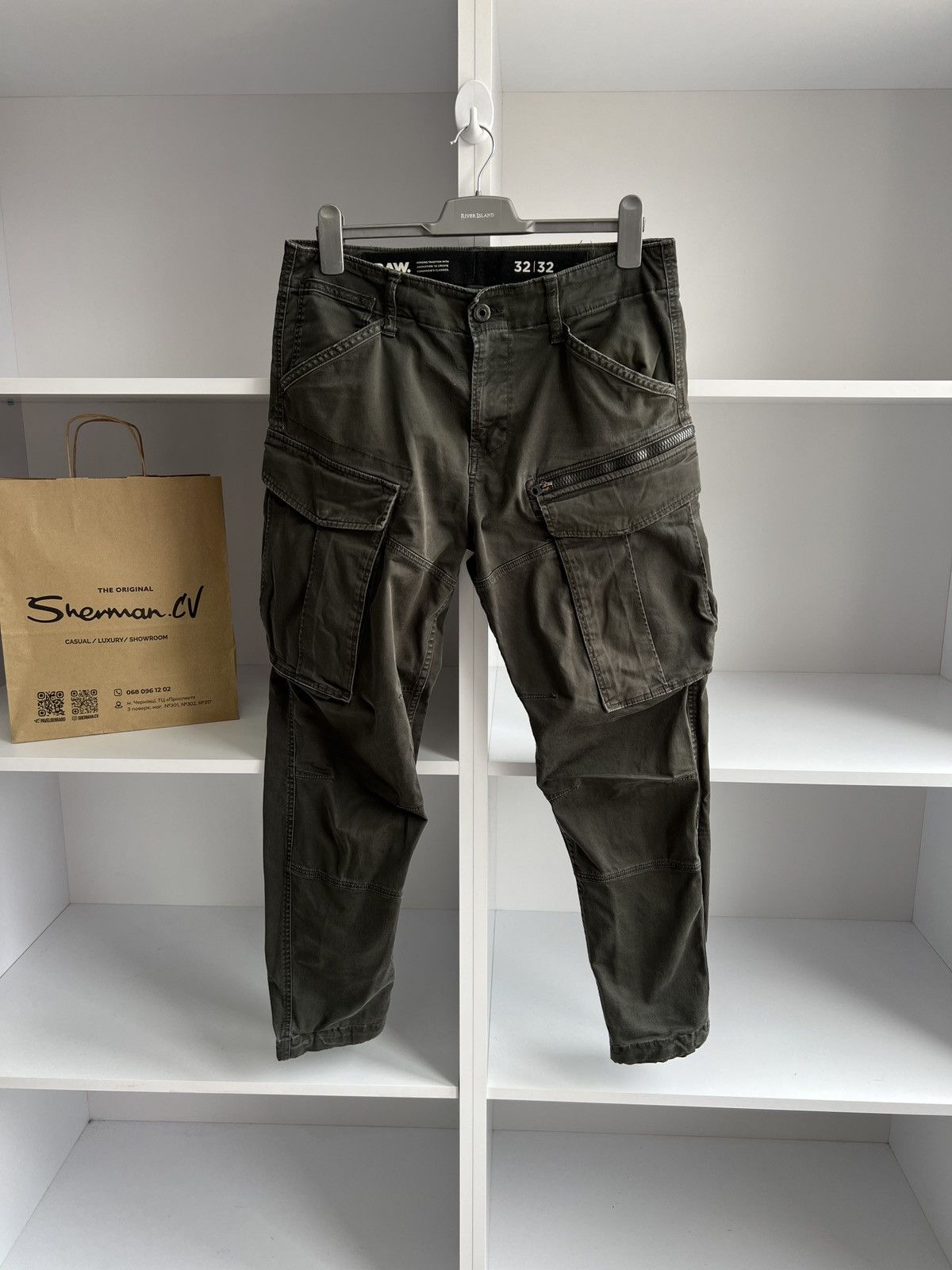 G-Star × Vintage Vintage G-Star Raw Cargo Pants Size US 32 / EU 48 - 1 Thumbnail