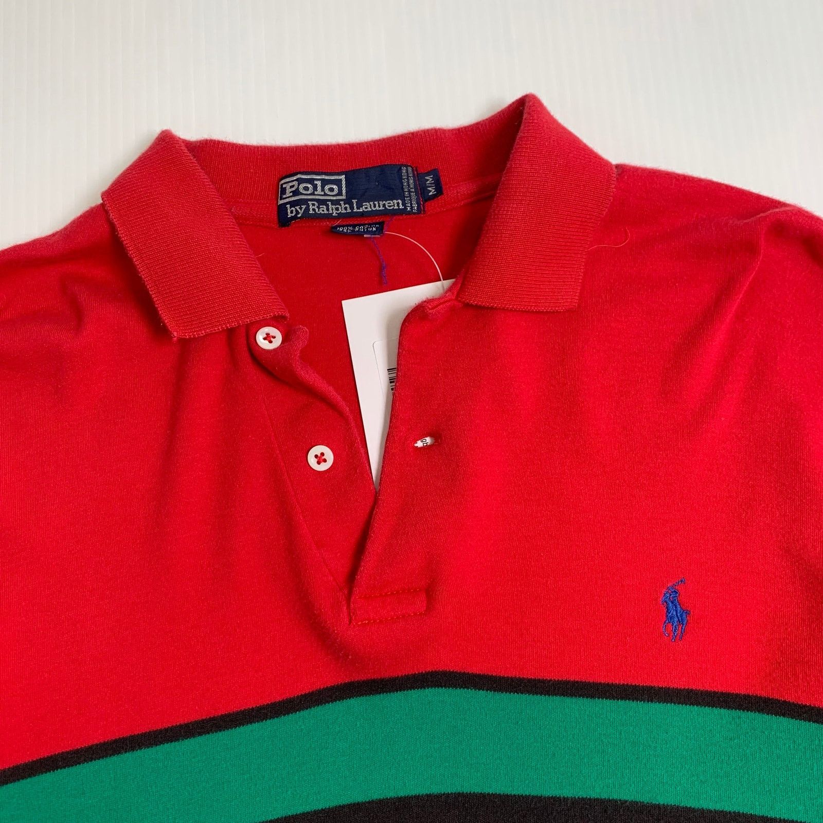 Polo Ralph Lauren Vintage Polo Ralph Lauren Striped Longsleeve Henley Shirt M Size US M / EU 48-50 / 2 - 2 Thumbnail