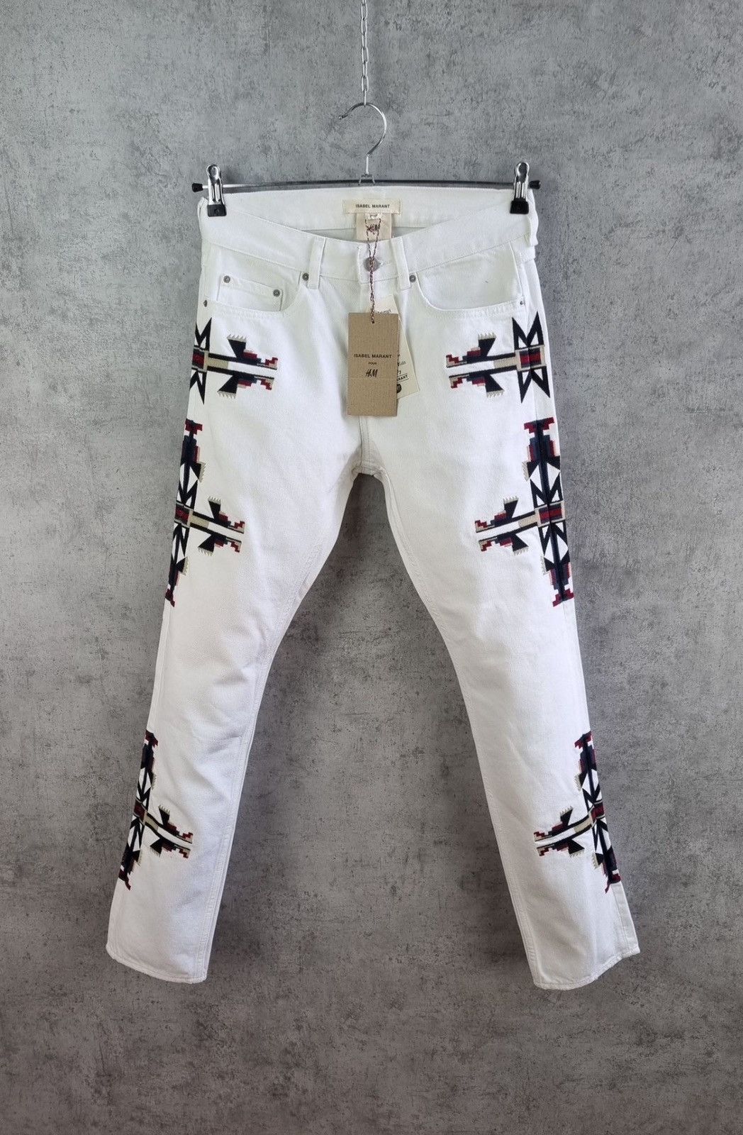 Isabel Marant Isabel Marant Jeans Art Embroidery Design Denim Pants Size US 34 / EU 50 - 1 Thumbnail