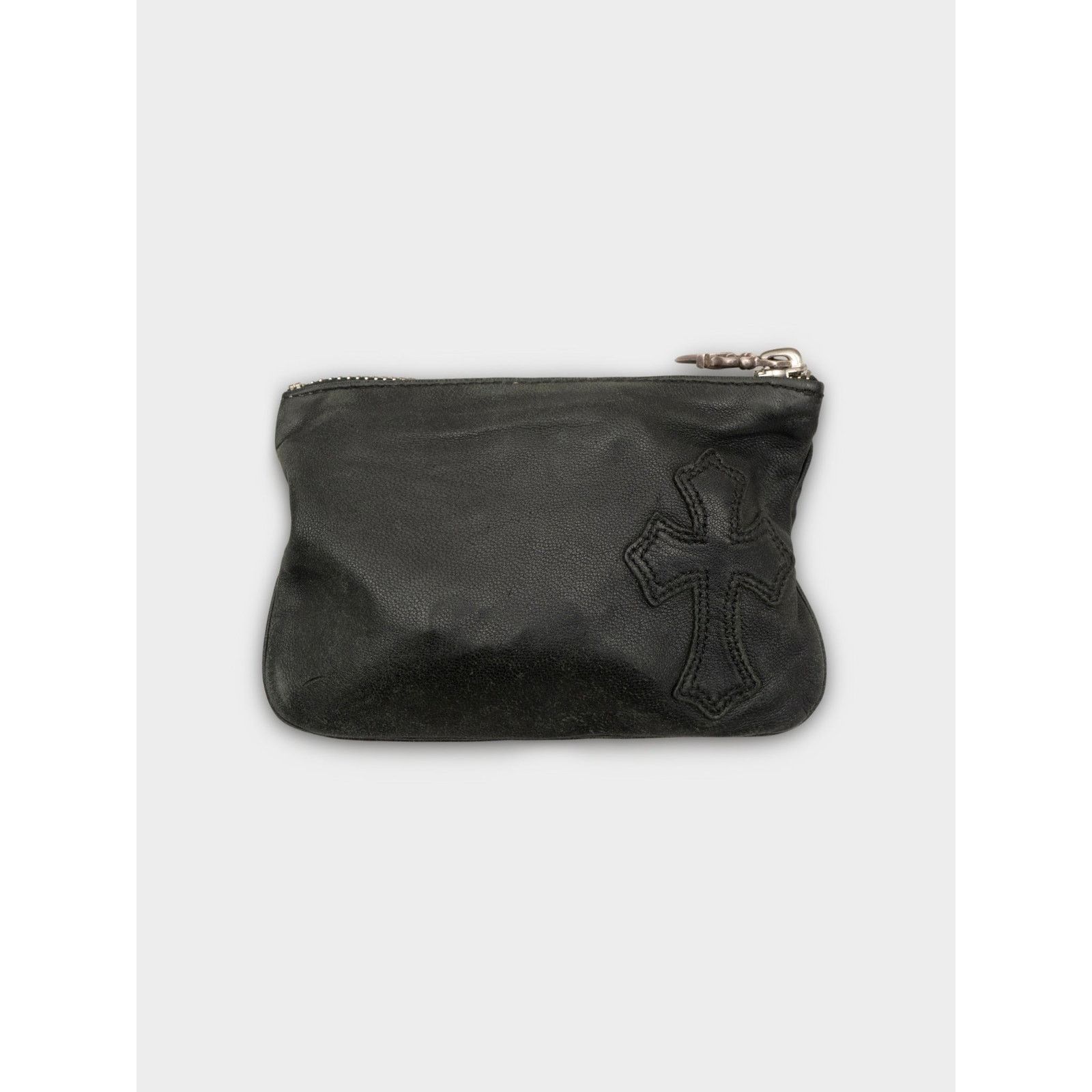 Chrome Hearts Chrome Hearts 3 Side Zip Pyramid Stud Wallet Black