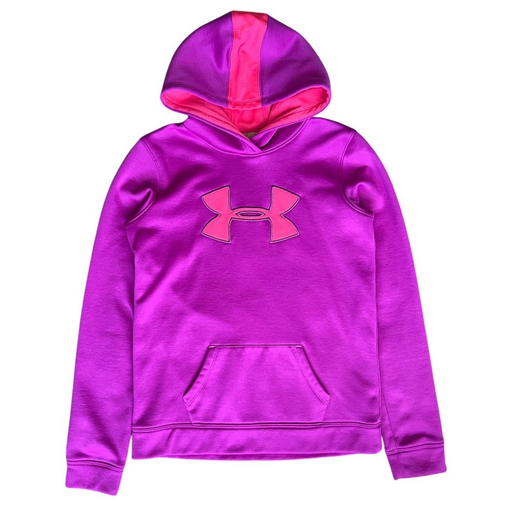 Under Armour Under Armour Pink Girls Youth Fleece Big Logo Hoodie, YLG Size US L / EU 52-54 / 3 - 1 Thumbnail