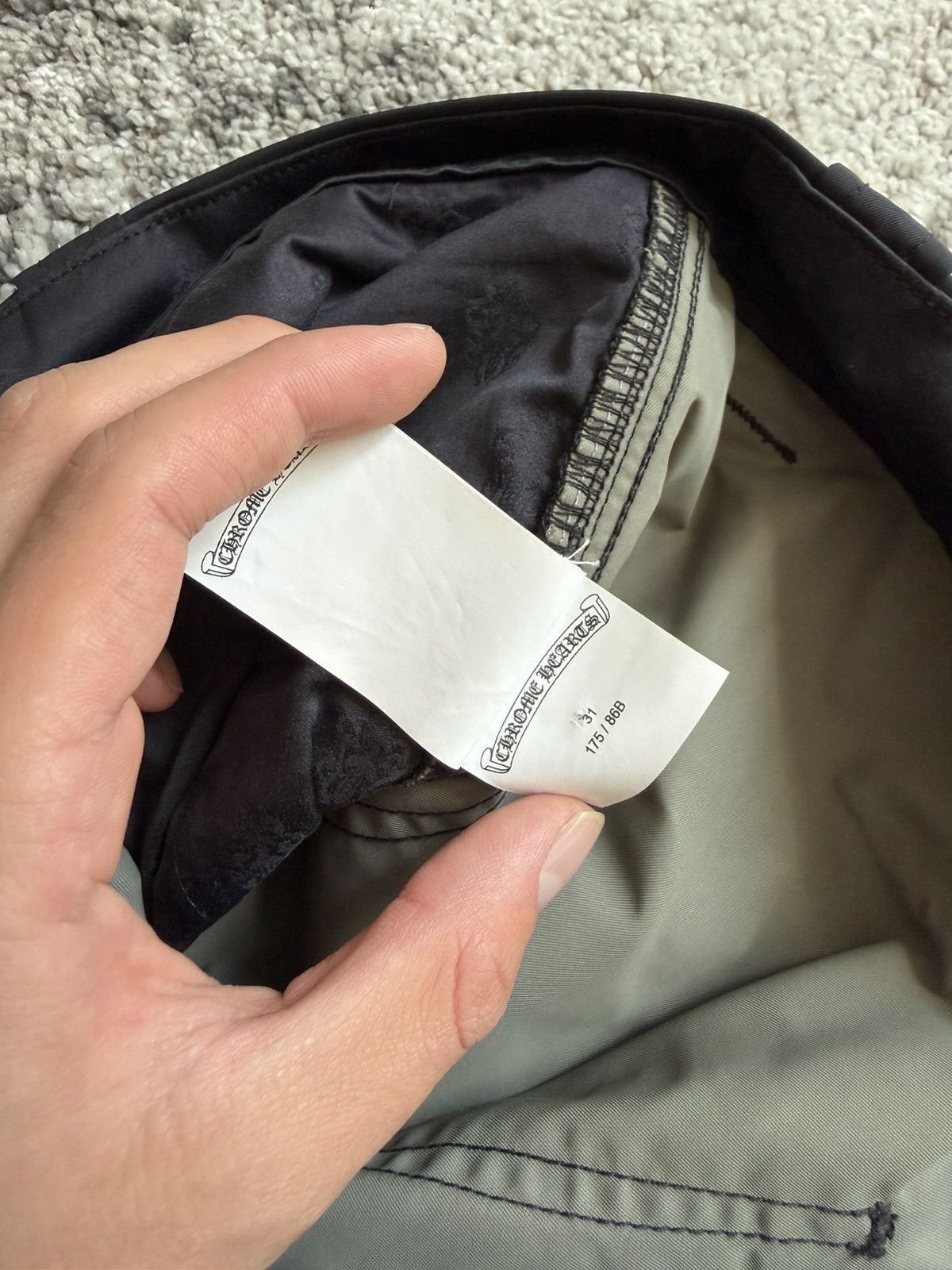 Chrome Hearts Lambskin Leather Nylon Carpenter Shorts Size US 31 - 8 Thumbnail
