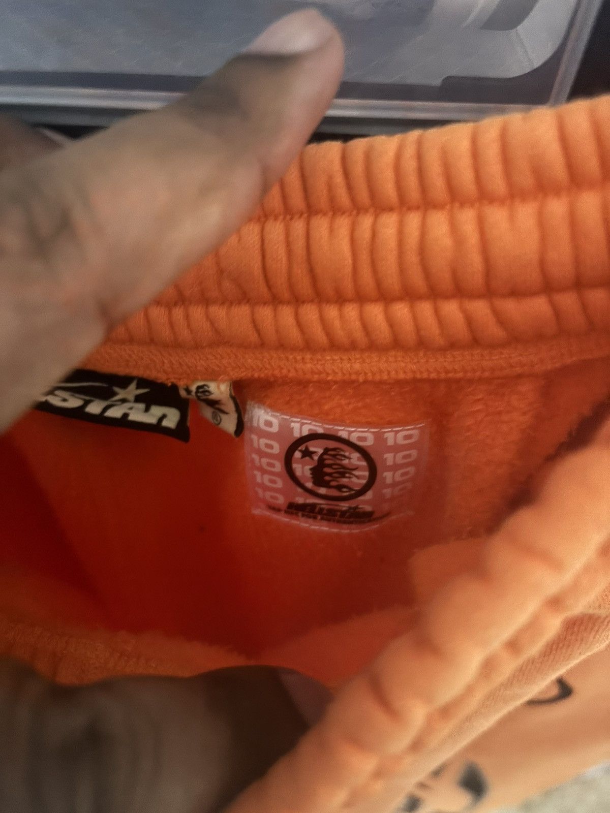HELLSTAR Hellstar Fire Orange Closed Elastic Bottom Sweatpants Size US 38 / EU 54 - 2 Thumbnail