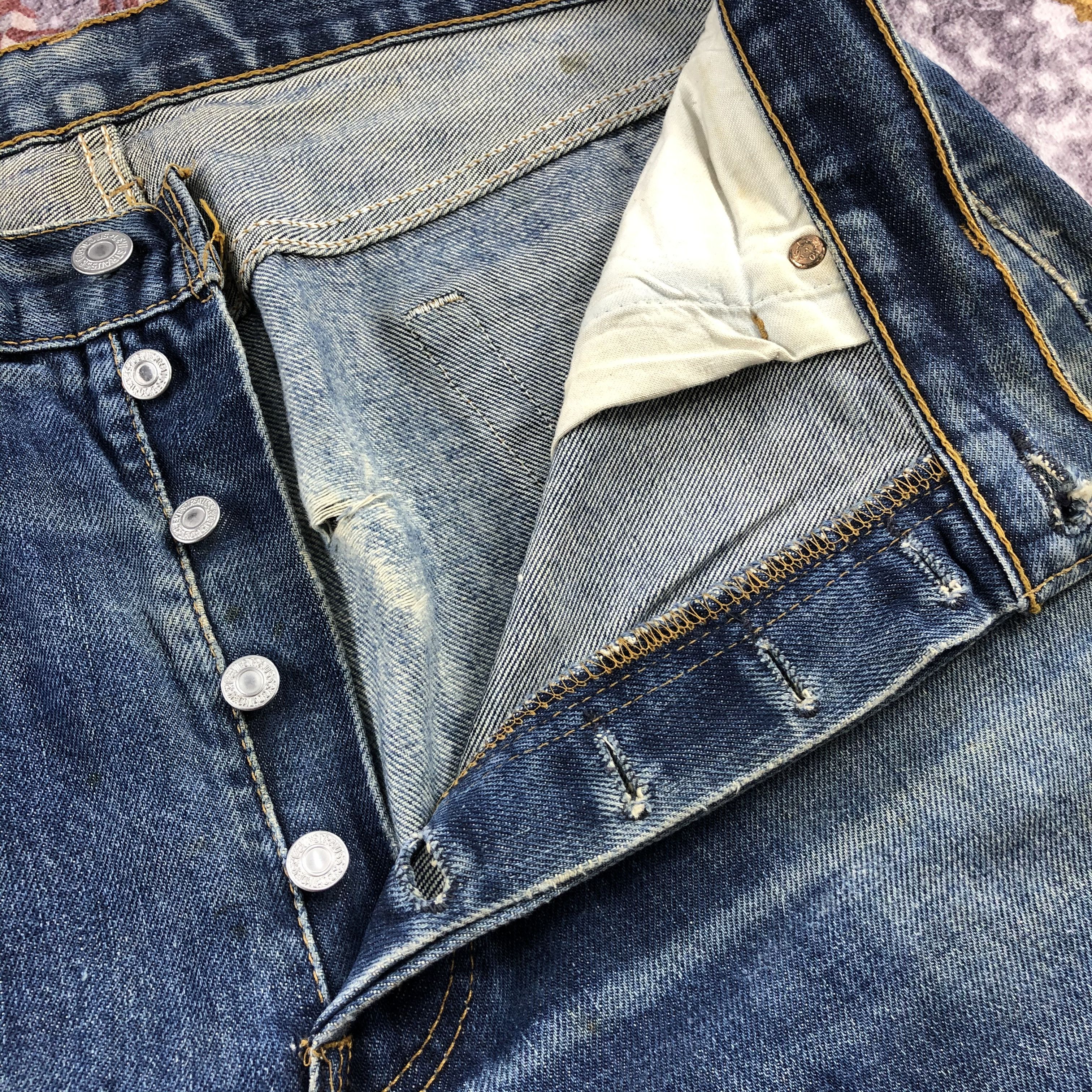 Levi's Vintage 90s Distress Levis 501 Jeans-JM2388 Size US 36 / EU 52 - 17 Thumbnail