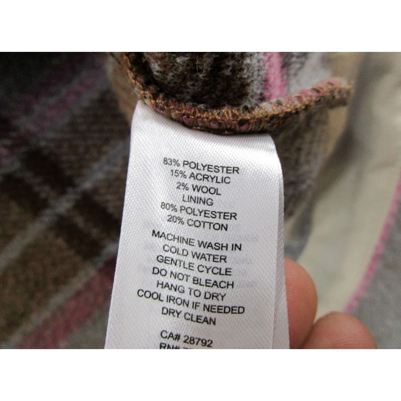 Joie Joie Shacket Plaid Pockets Chore Jacket Button Up Size L Wool Blend Women's Casual Jacket Size L / US 10 / IT 46 - 4 Thumbnail