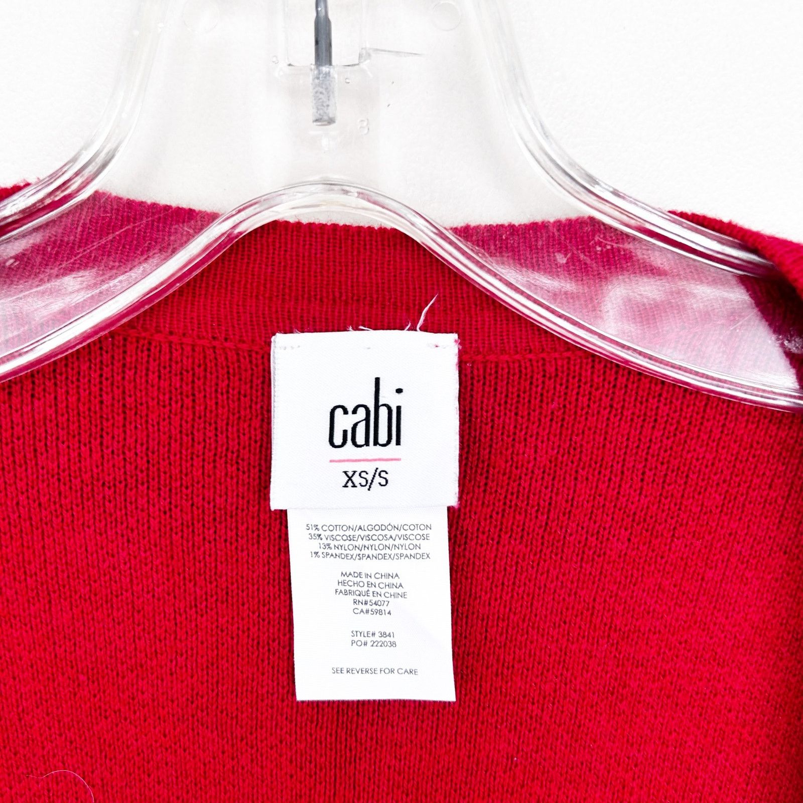 Other Cabi Firebrick Red Fringe Poncho Sz XS/S Size XS / US 0-2 / IT 36-38 - 2 Thumbnail