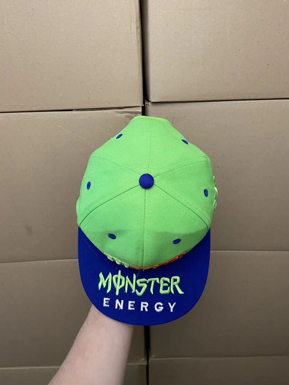 Vintage VINTAGE MONSTER RACING CAP HAT Y2K MOTO JAPANESE SKATE F1 Size ONE SIZE - 8 Thumbnail