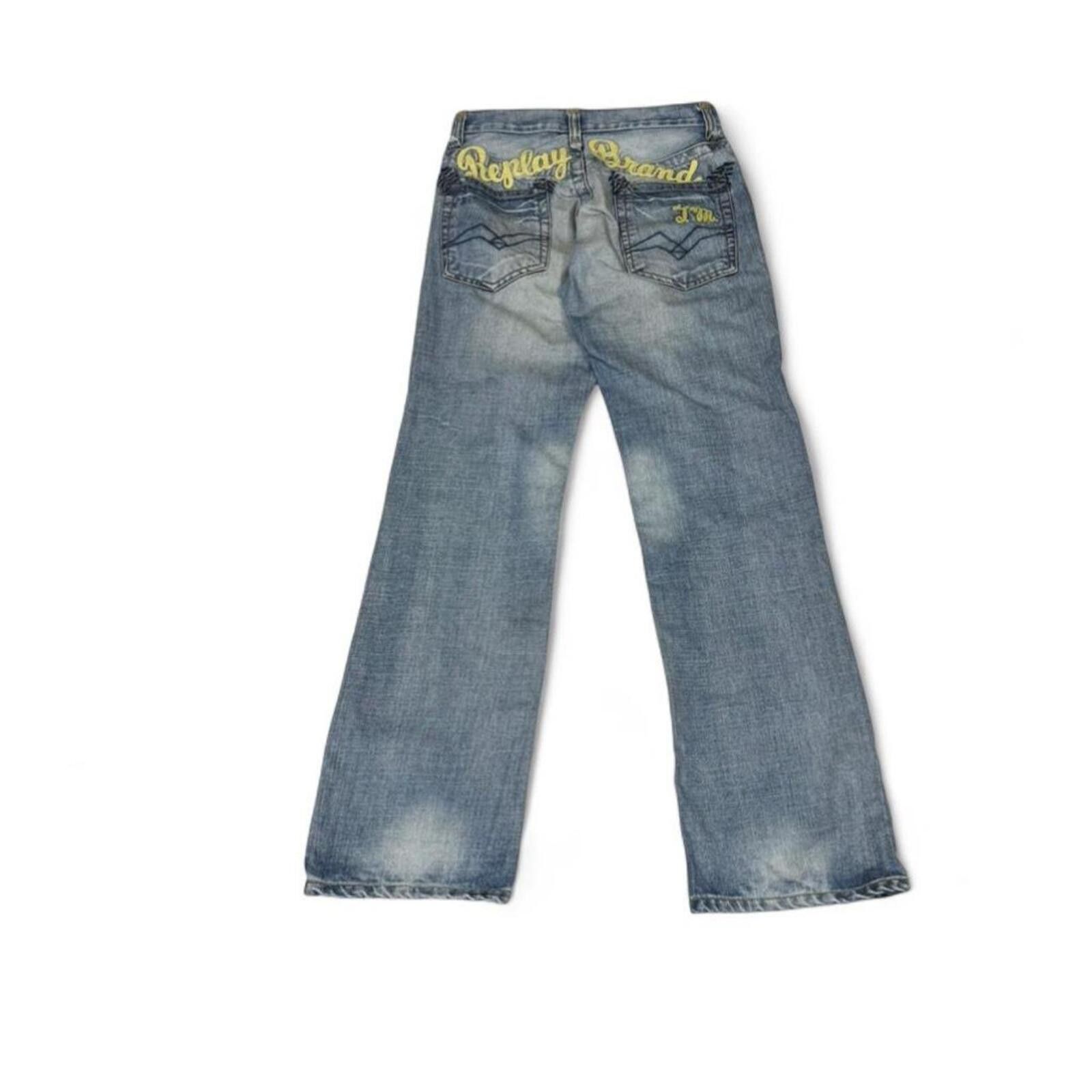Replay Y2K Replay denim jeans with embroidered design on back Size US 32 / EU 48 - 1 Thumbnail