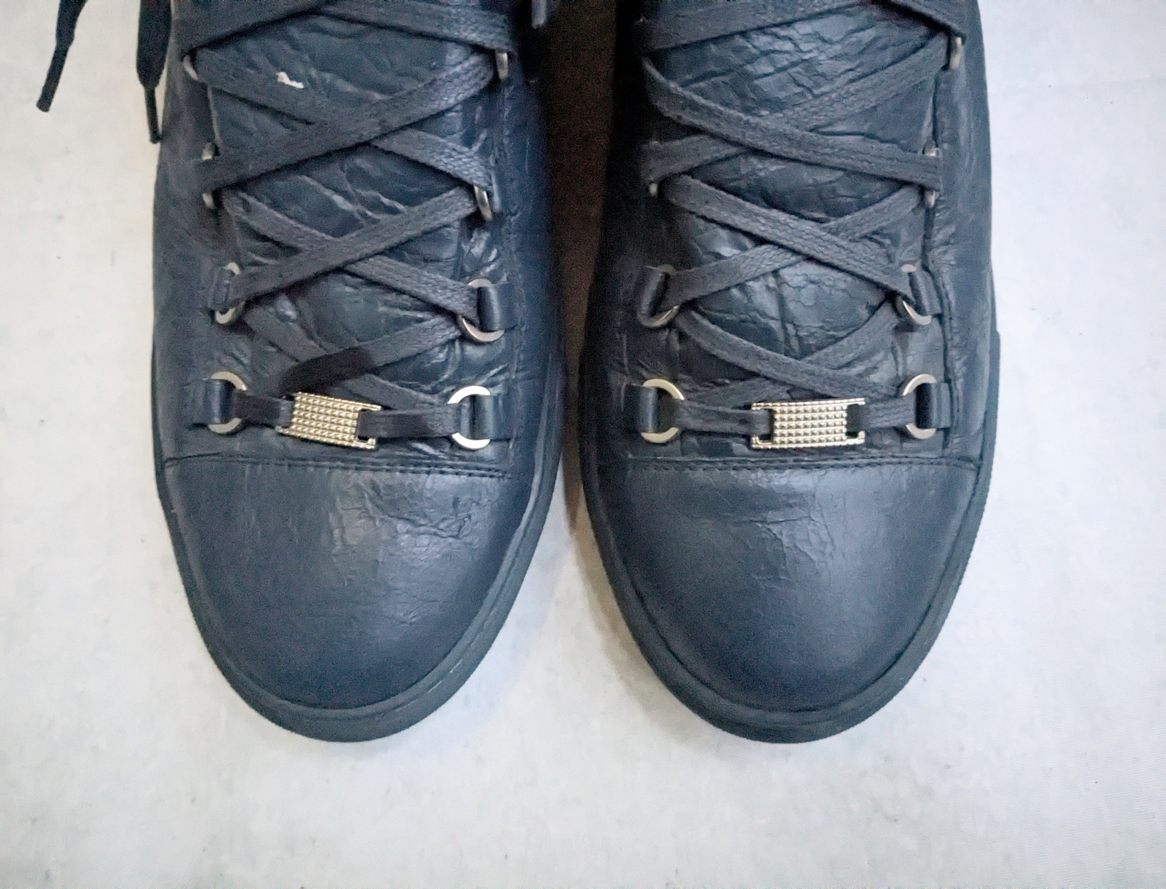 Balenciaga Balenciaga Arena Sneakers Blue 13 High Tops Leather Size US 13 / EU 46 - 4 Thumbnail
