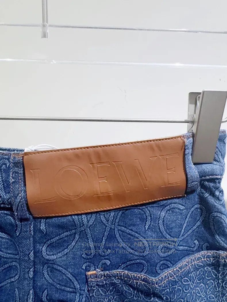 Loewe Loewe Logo Denim Skirt Size 42" / US 20 - 3 Thumbnail