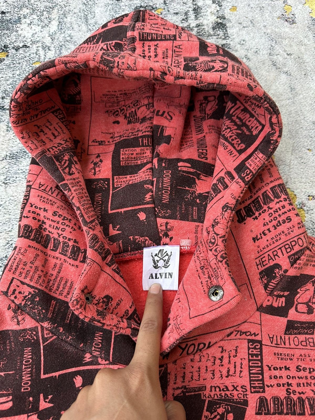 Hysteric Glamour ALVIN ALL OVER PRINTED MULTI POCKET HOODIE HYSTERIC STYLE Size US M / EU 48-50 / 2 - 10 Thumbnail