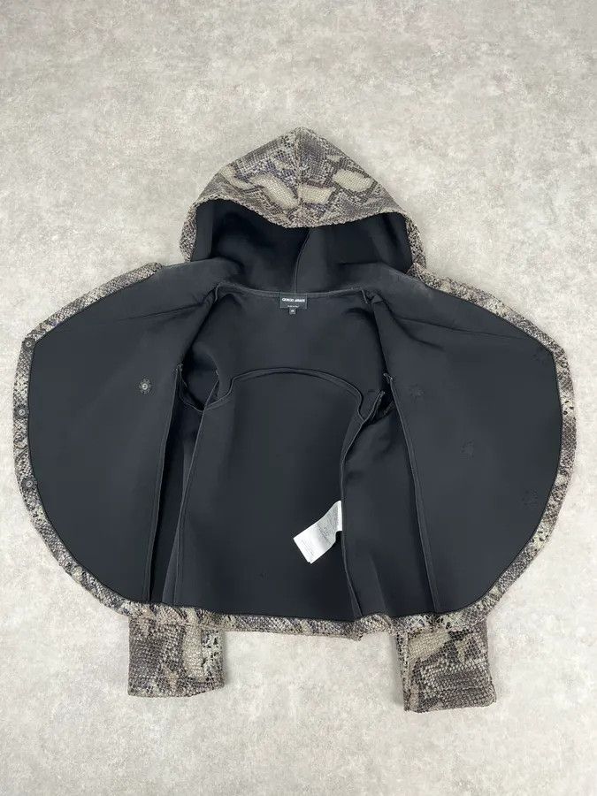 Giorgio Armani AW2014 Giorgio Armani Python Snakeskin Effect Light Hood Jacket Size S / US 4 / IT 40 - 9 Thumbnail