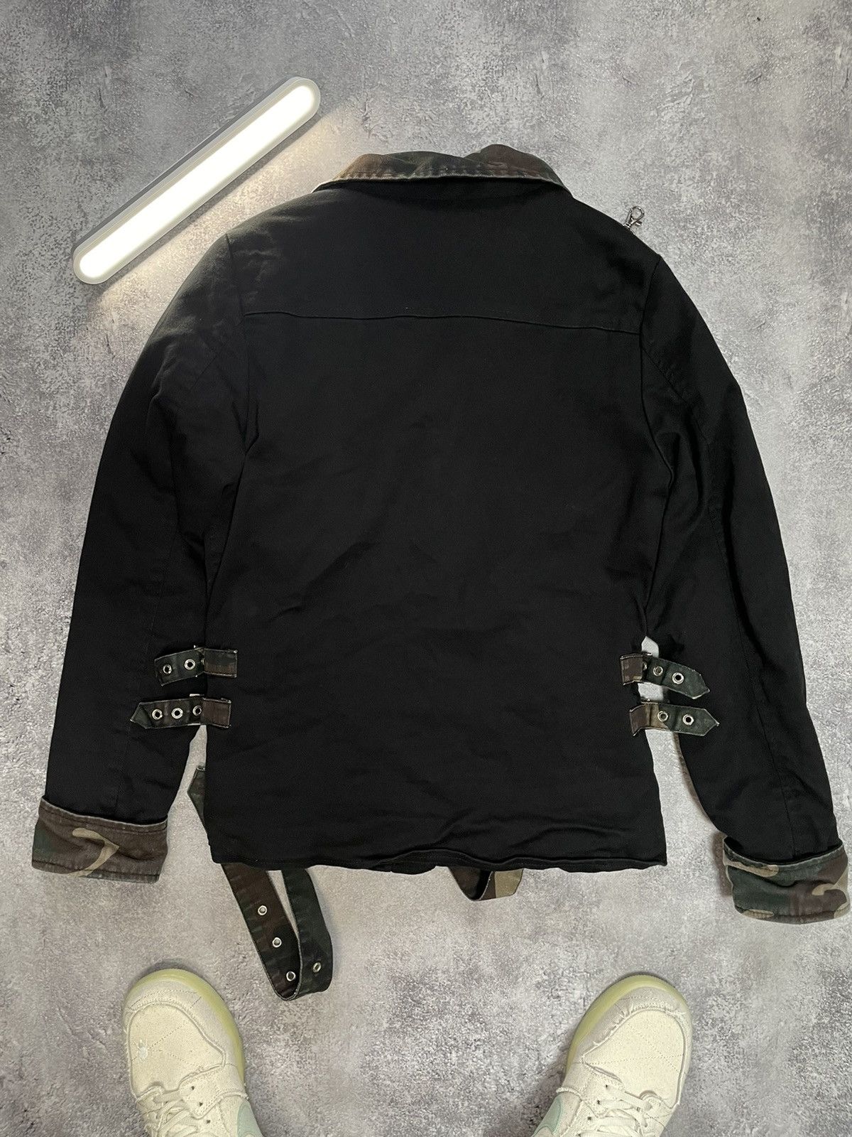 Other Japanese Vintage Crazy Washed GOTHICANA EMP Moto Zip Jacket Size US L / EU 52-54 / 3 - 15 Thumbnail