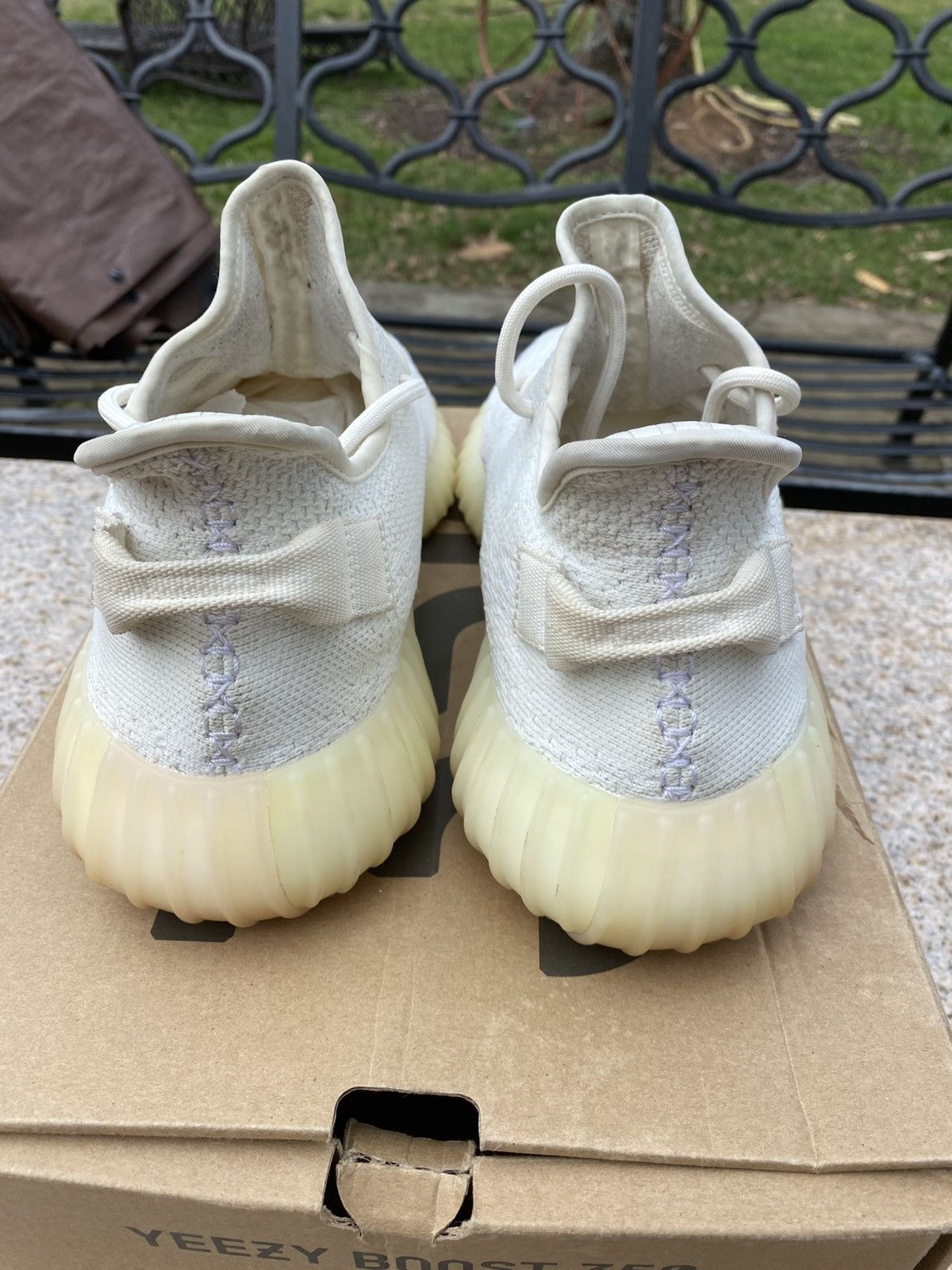 Adidas Adidas Yeezy Boost 350 V2 Cream White CP9366 Men Size 10 Size US 10 / EU 43 - 4 Thumbnail