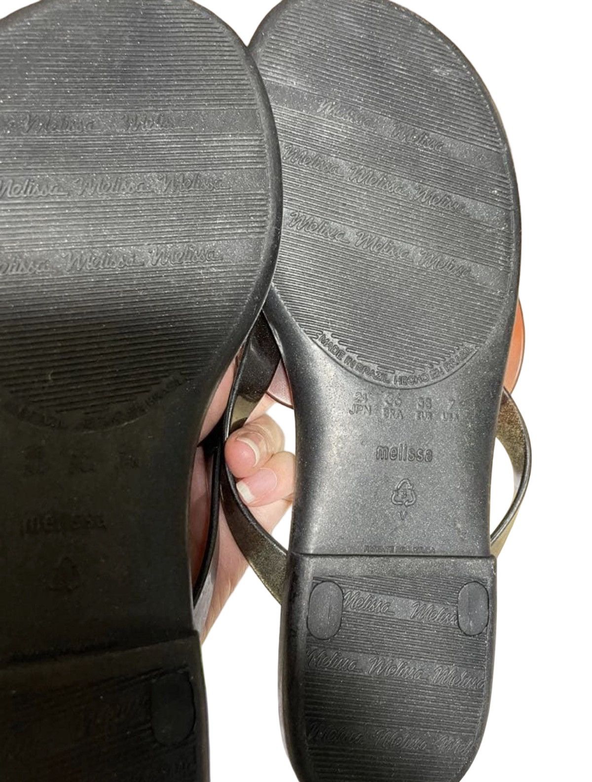 Melissa × Vivienne Westwood Vivienne Westwood x Melissa Heart Sandals (Black/Brown) Size US 7 / IT 37 - 5 Thumbnail
