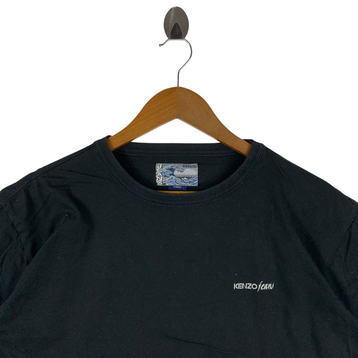 Kenzo Vintage KENZO jeans big logo back hit tee Size US M / EU 48-50 / 2 - 3 Thumbnail