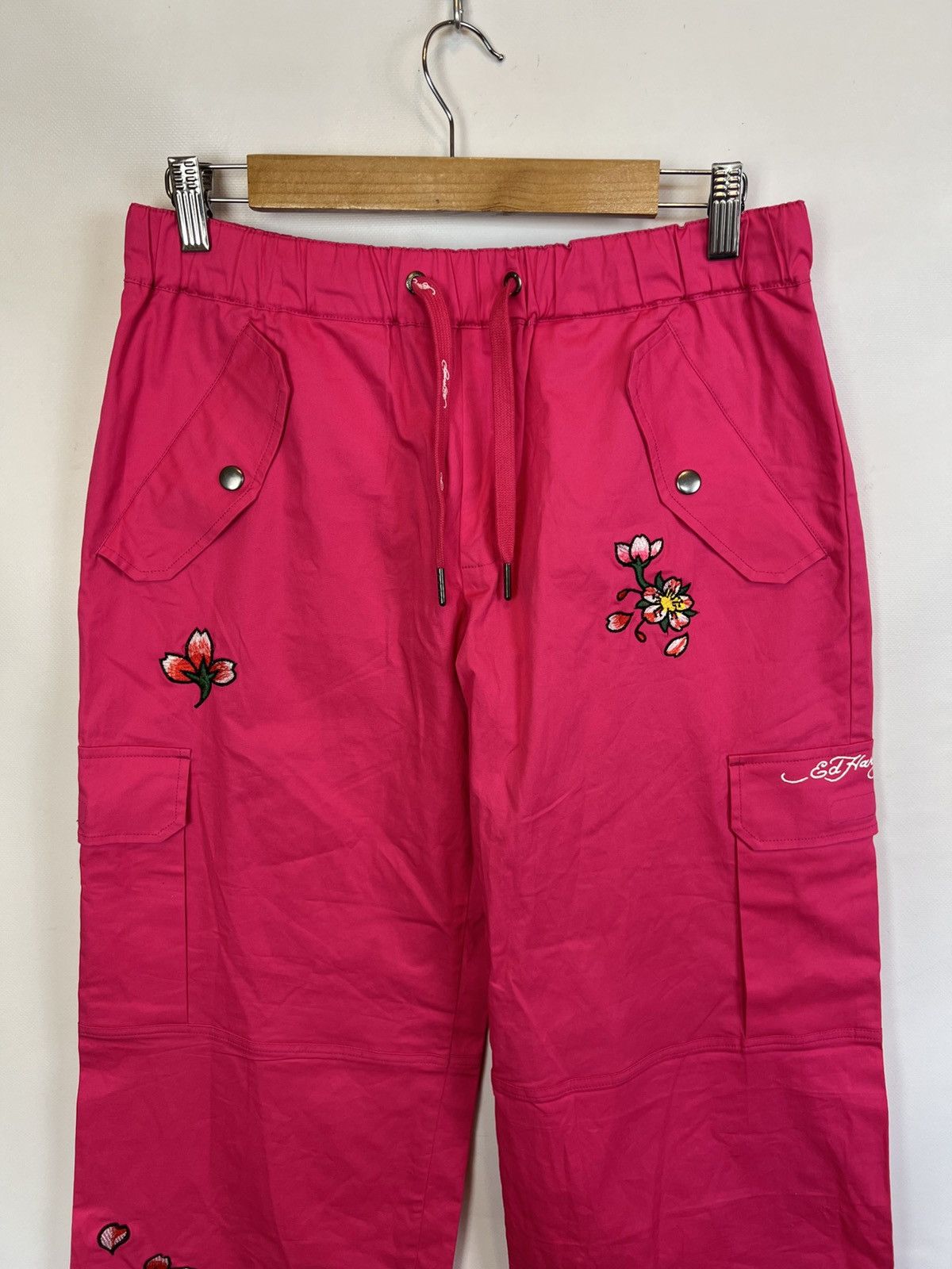Other Vintage Ed Hardy Skull blossom magenta opium pink pants Size 30" / US 8 / IT 44 - 3 Thumbnail