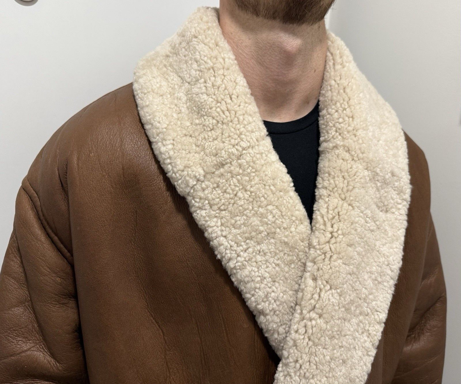 Gianfranco Ferre Gianfranco Ferre Vintage Jacket Leather Shearling Coat Size US L / EU 52-54 / 3 - 5 Thumbnail