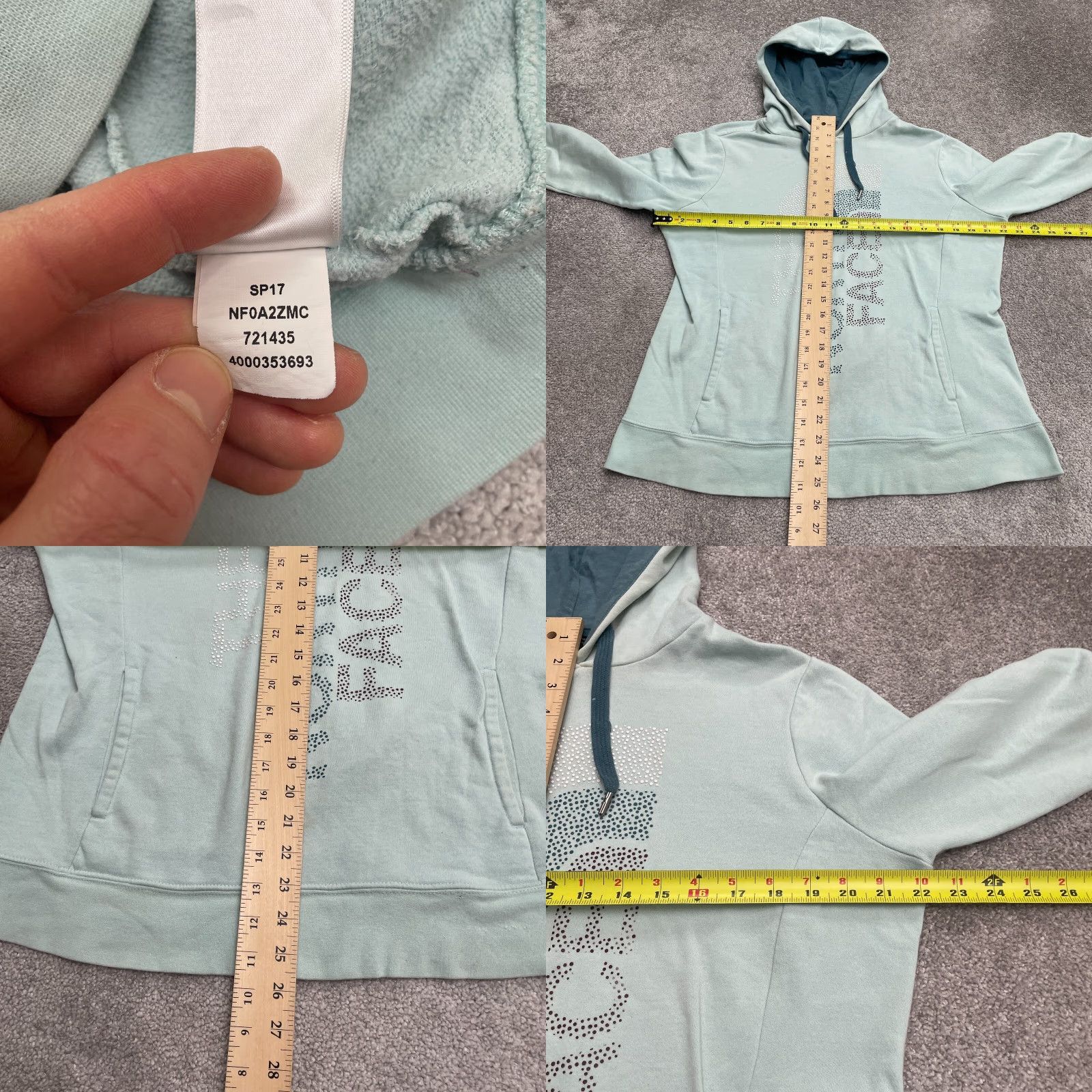 The North Face The North Face Pullover Hoodie Sweatshirt Womens Large Green Graphic Outdoor Size L / US 10 / IT 46 - 9 Thumbnail