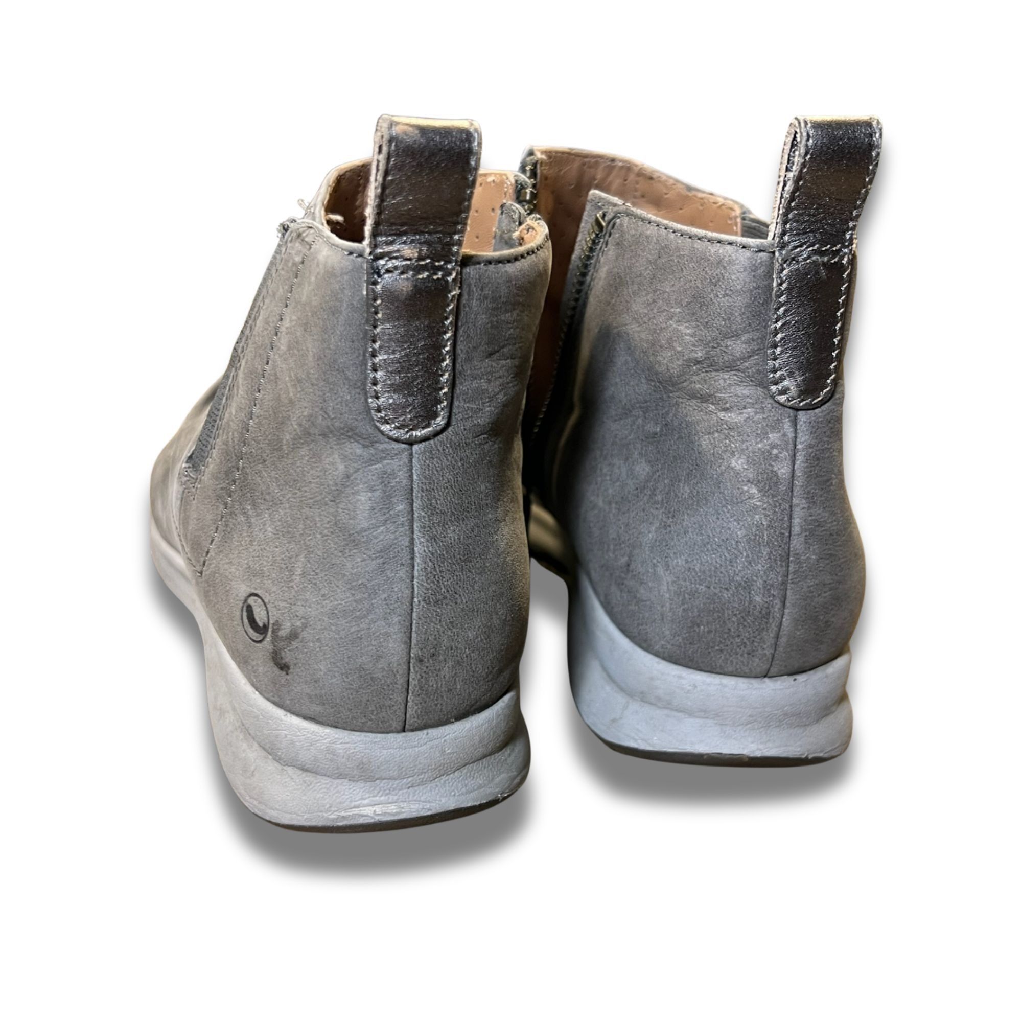 Clarks Clarks Unstructured Womens Ankle Boots Gray Leather Size 7 L Size US 7 / IT 37 - 3 Thumbnail