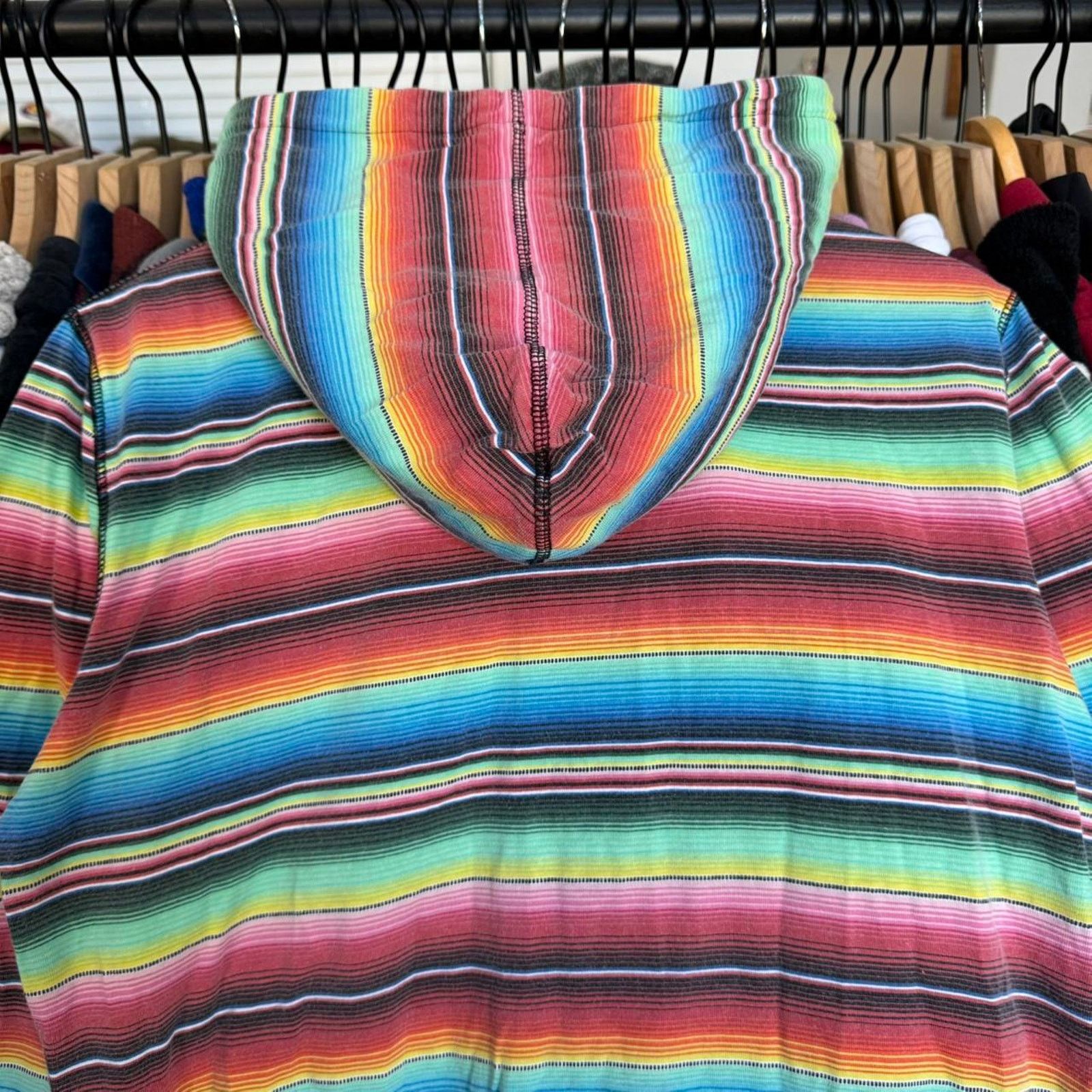 Other Vintage Y2K Women's CCS Striped Zip Up Light Hoodie Size XS / US 0-2 / IT 36-38 - 8 Thumbnail
