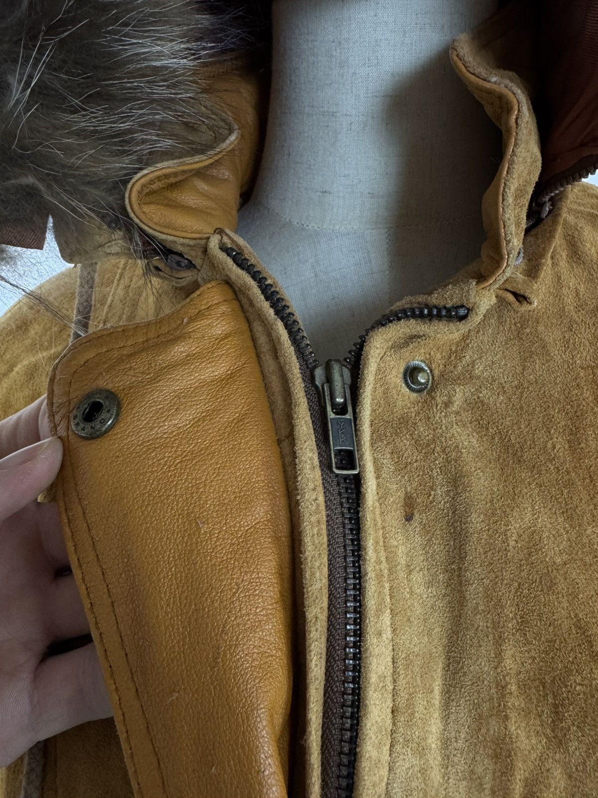 JOFAMA Jofama Vintage Leather Parka Jacket Fur Trim Womens Size 40 Size M / US 6-8 / IT 42-44 - 11 Thumbnail