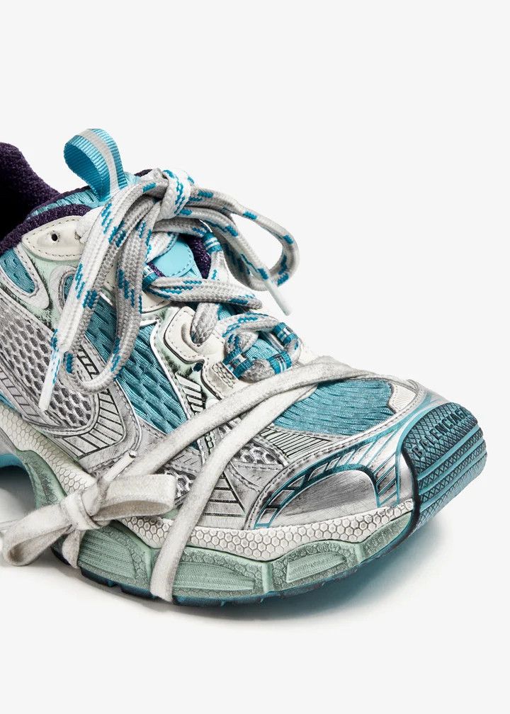 Balenciaga o1bcso1str0426 3XL Extreme Lace Sneakers in Multicolor Size US 7 / IT 37 - 2 Thumbnail
