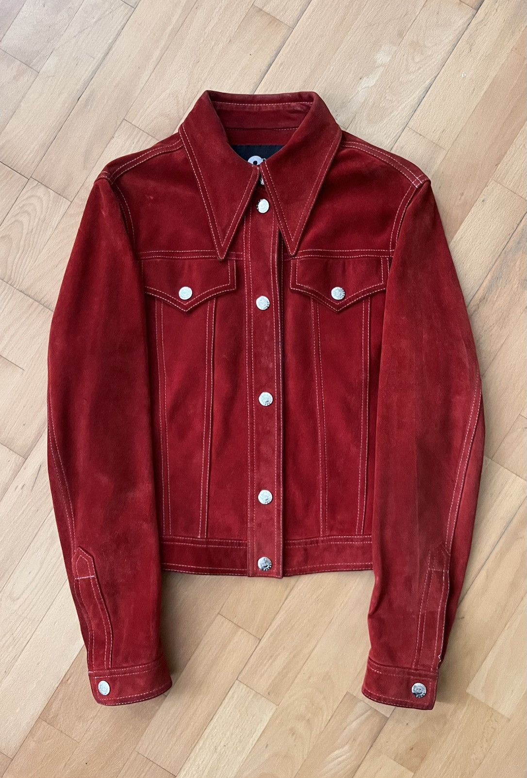 Dolce & Gabbana Vintage Dolce & Gabbana suede button up jacket Size L / US 10 / IT 46 - 1 Thumbnail