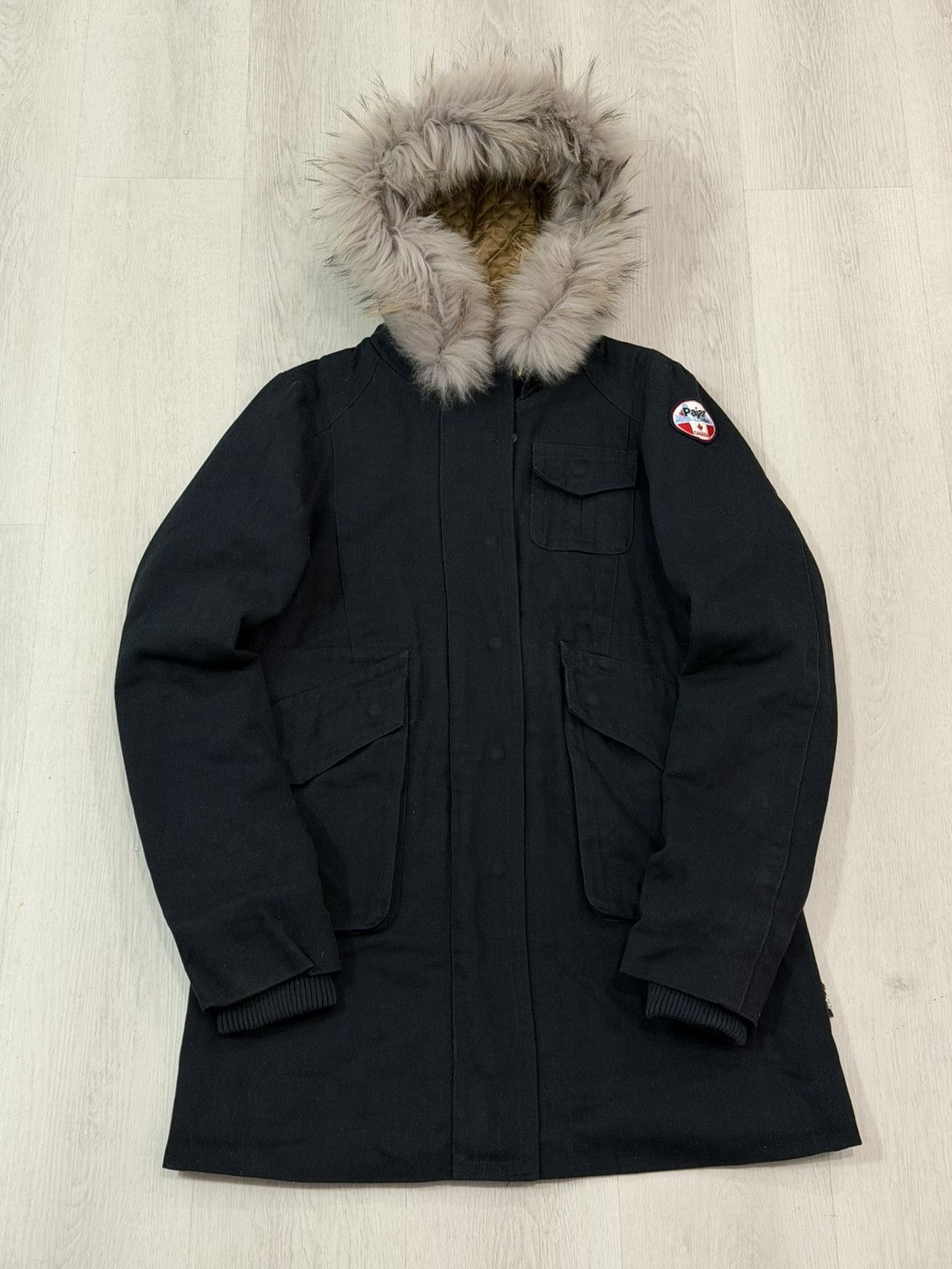 Pajar PAJAR Canada Faux Fur-Trim Hooded Quilted Lined Jacket Coat Size M / US 6-8 / IT 42-44 - 2 Thumbnail