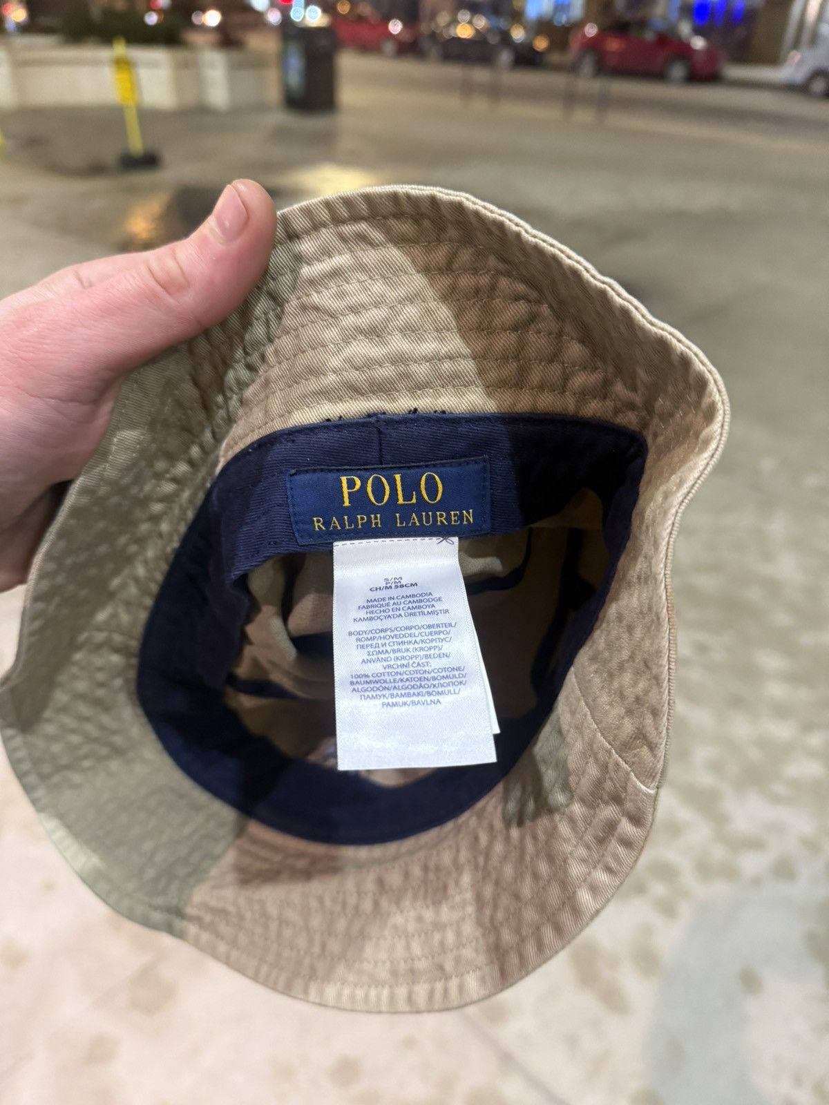 Polo Ralph Lauren Polo Ralph Lauren Polo Bear Bucket Hat Khaki Cotton S/M Size ONE SIZE - 3 Thumbnail