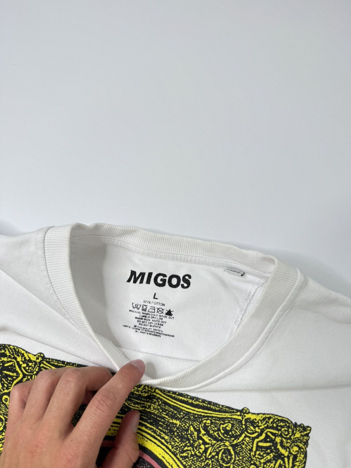 Migos Migos white Dat Way crewneck rap hip hop quavo offset y2k 4g Size US M / EU 48-50 / 2 - 3 Thumbnail
