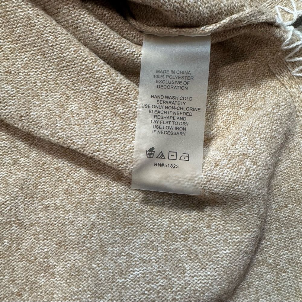 Vince Camuto NWT New Vince Camuto Beige Whipstitched Knit Skirt Size L Size 36" / US 14 / IT 50 - 7 Thumbnail
