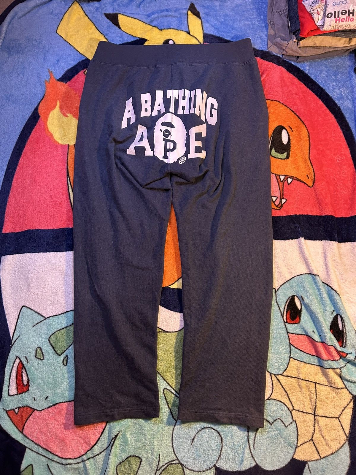 Bape Bape Big Logo sweatpants Size US 31 - 1 Thumbnail