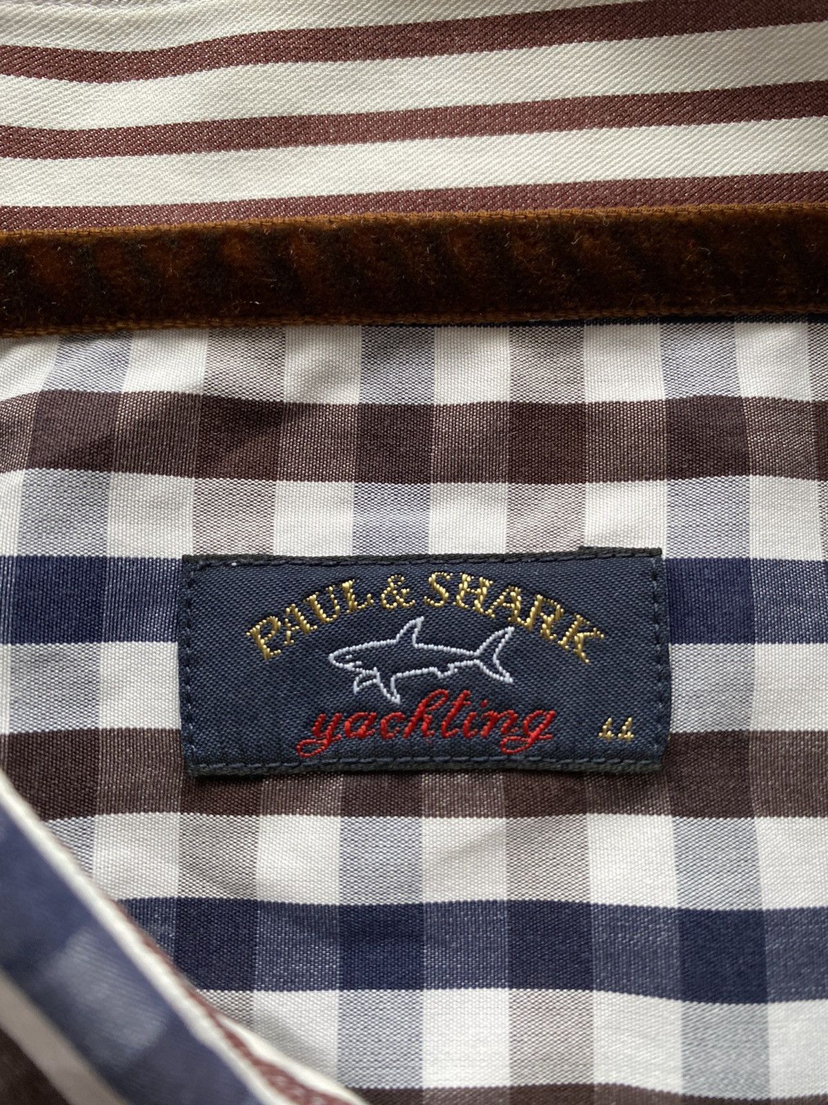 Paul & Shark Paul & Shark Yachting Geometric Shirt Button Made in Italy Size US XL / EU 56 / 4 - 11 Thumbnail