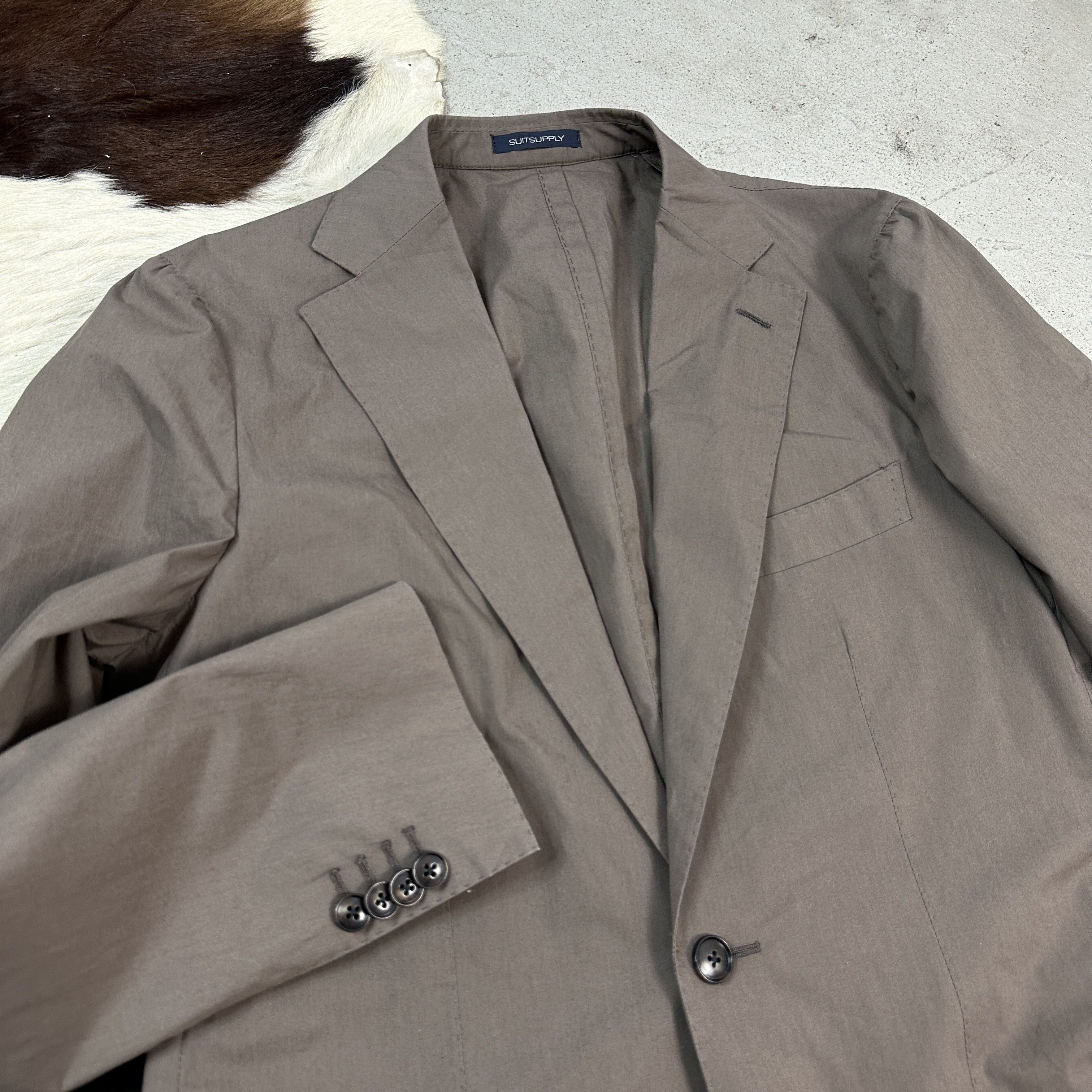 Suitsupply × Vintage Casual Vintage Y2K Archive Suitsupply Lazio Cotton Jacket Size 50S - 3 Thumbnail