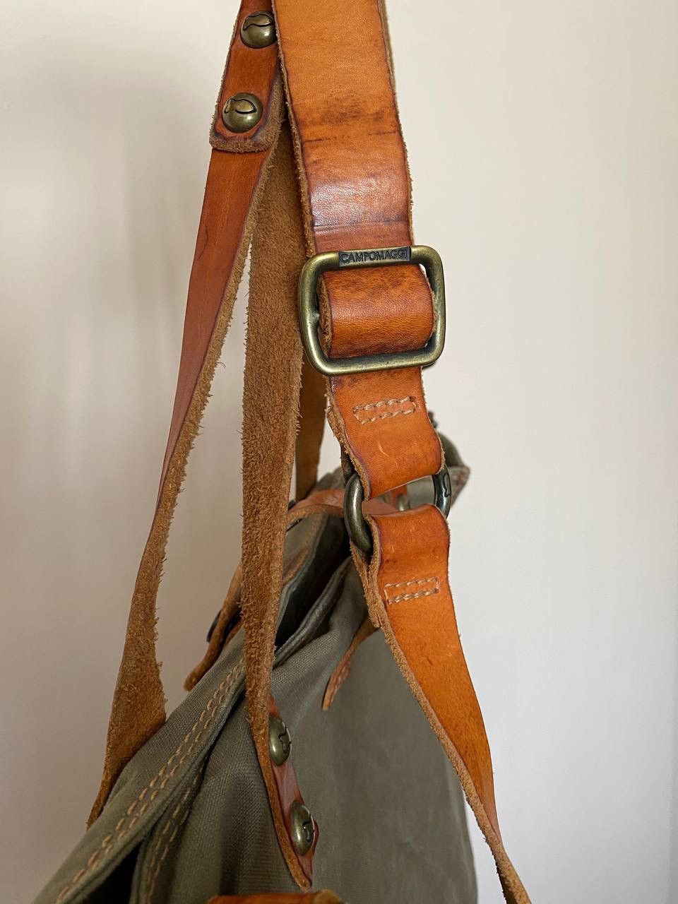Vintage Campomaggi Teodorano Canvas/Leather Tote Shoulder Bag Size ONE SIZE - 10 Thumbnail