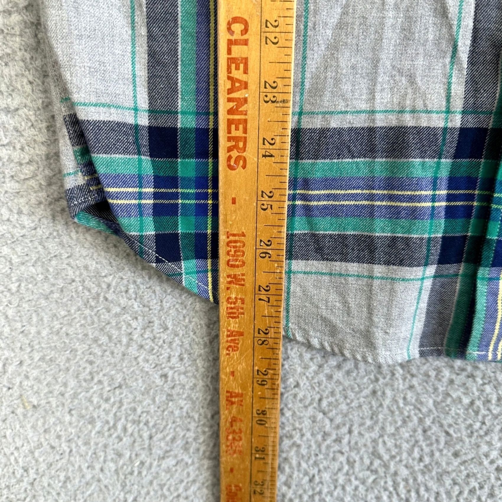 Banana Republic Banana Republic Shirt Button-Up Men Small Blue Plaid Cotton Long Sleeve EUC Size US S / EU 44-46 / 1 - 7 Thumbnail