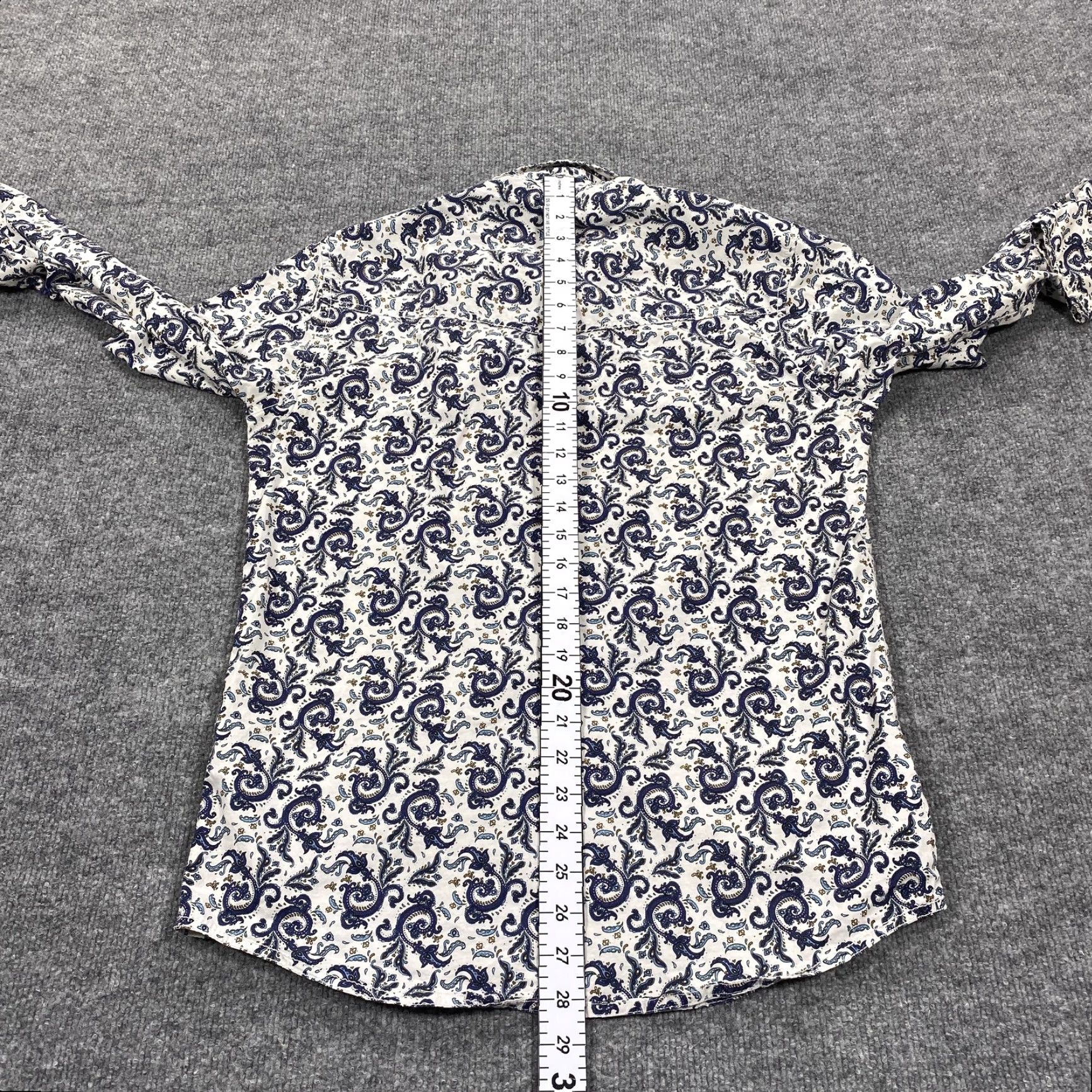 Wrangler Wrangler 20X Shirt Mens Small White Paisley Long Sleeve Western Snap Stretch Shirt Mens Small White Paisley Long Sleeve Western Snap Stretch Size US S / EU 44-46 / 1 - 7 Thumbnail