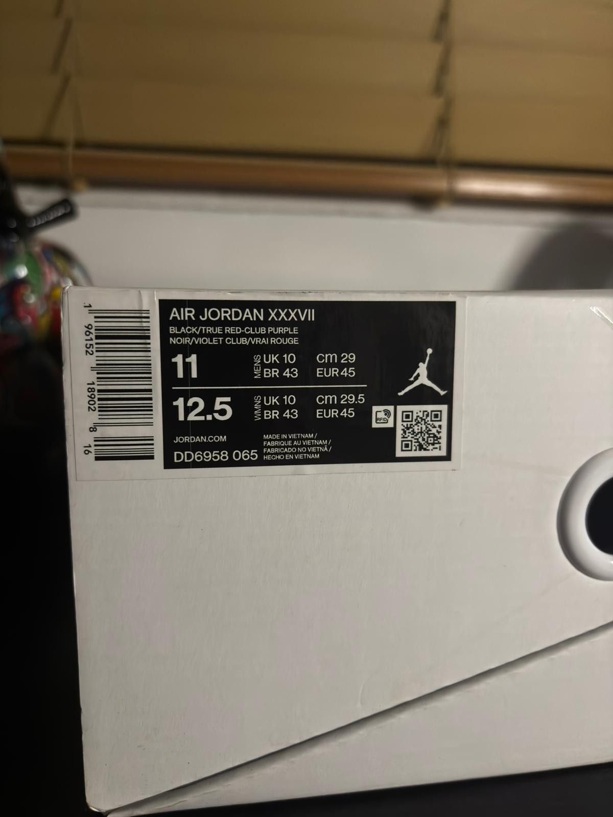 Jordan Brand Nike Air Jordan 37 PF in the "Raptors" Size US 11 / EU 44 - 10 Thumbnail