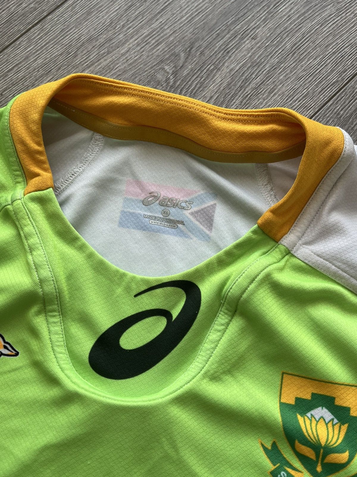 Asics Asics South Africa Rugby Jersey Shirt Vintage Size US XL / EU 56 / 4 - 5 Thumbnail