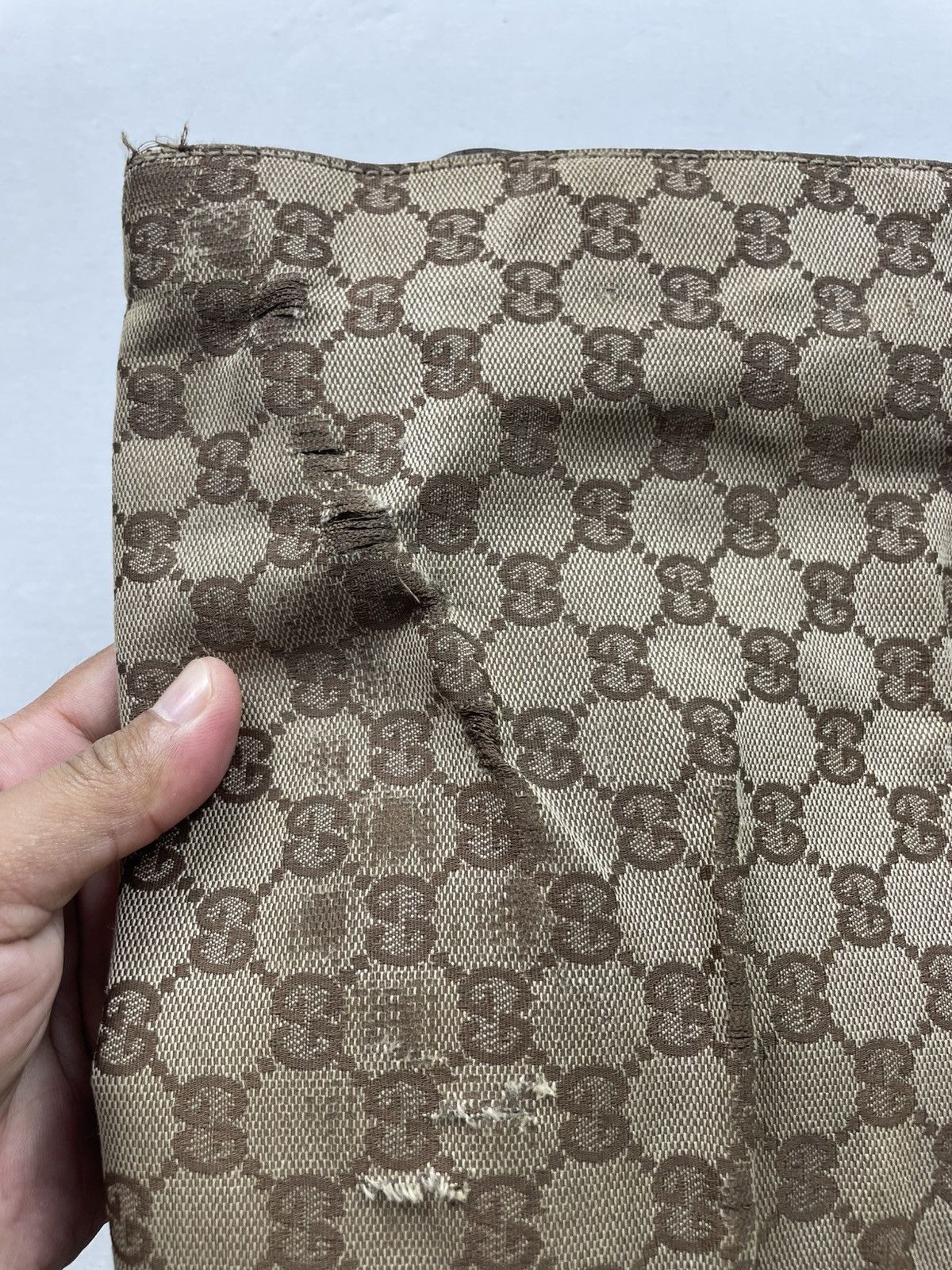 Gucci GUCCI GG Canvas Shoulder Bag Beige Made in Italy Size ONE SIZE - 11 Thumbnail