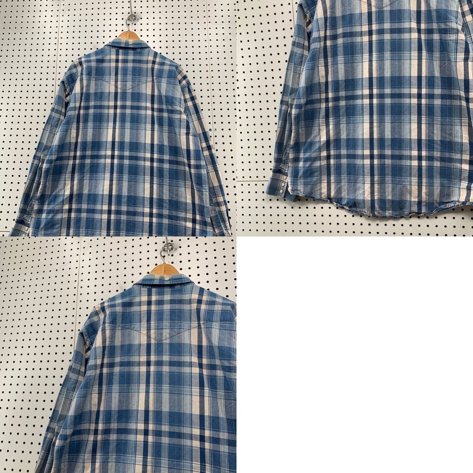 Wrangler VINTAGE Wrangler Western Snap Shirt Mens XL Blue Plaid Denim Chambray Wrangler Western Snap Shirt XL Blue Plaid Denim Chambray Mens Size US XL / EU 56 / 4 - 10 Thumbnail
