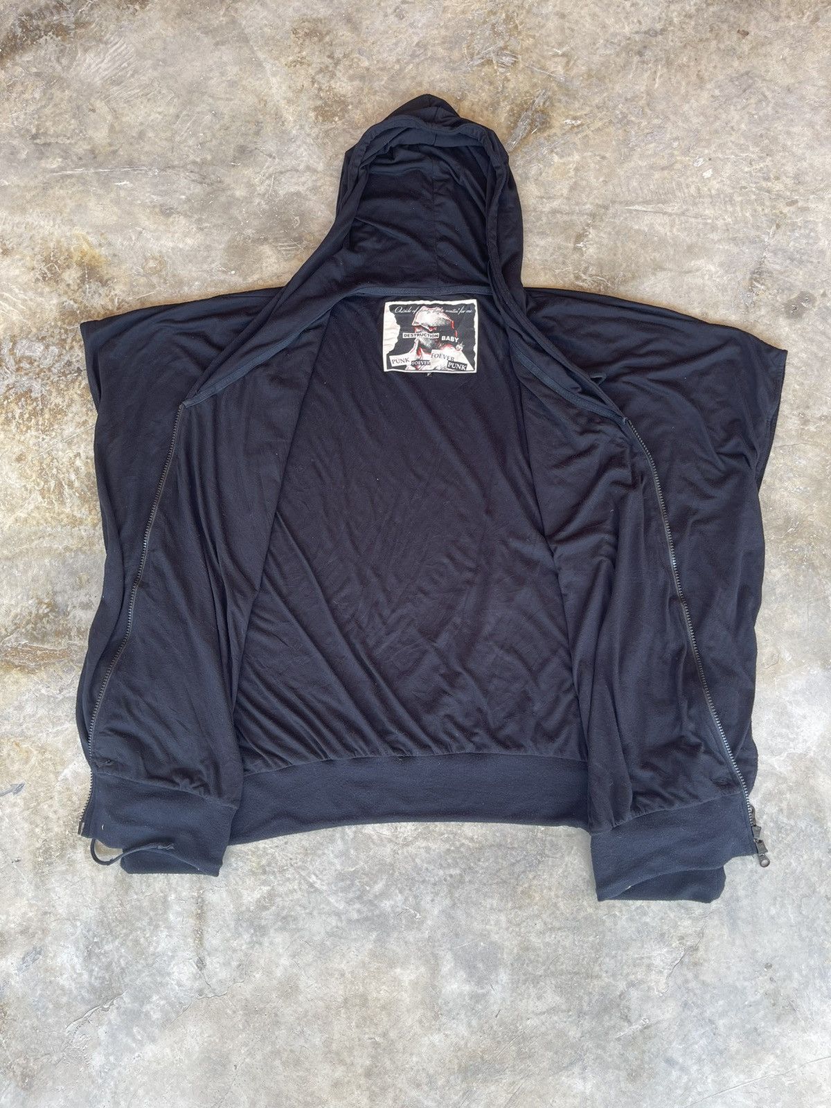 If Six Was Nine Vintage PPFM Punk Foever Destruction Baby Hoodie Poncho Size US L / EU 52-54 / 3 - 7 Thumbnail