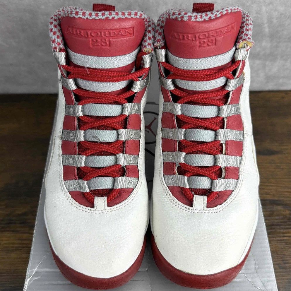 Jordan Brand Air Jordan 10 Retro Red Steel 2005 Size 4.5 GS 6W 310806-161 Size US 6 / IT 36 - 4 Thumbnail