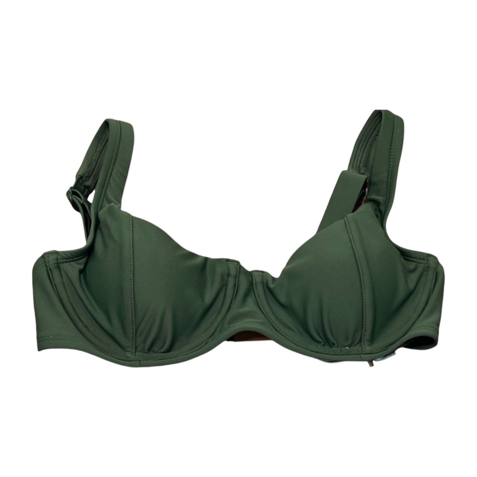 Other Kona Sol - Women's Seamed Underwire Bikini Top - Olive Green Size ONE SIZE - 1 Thumbnail