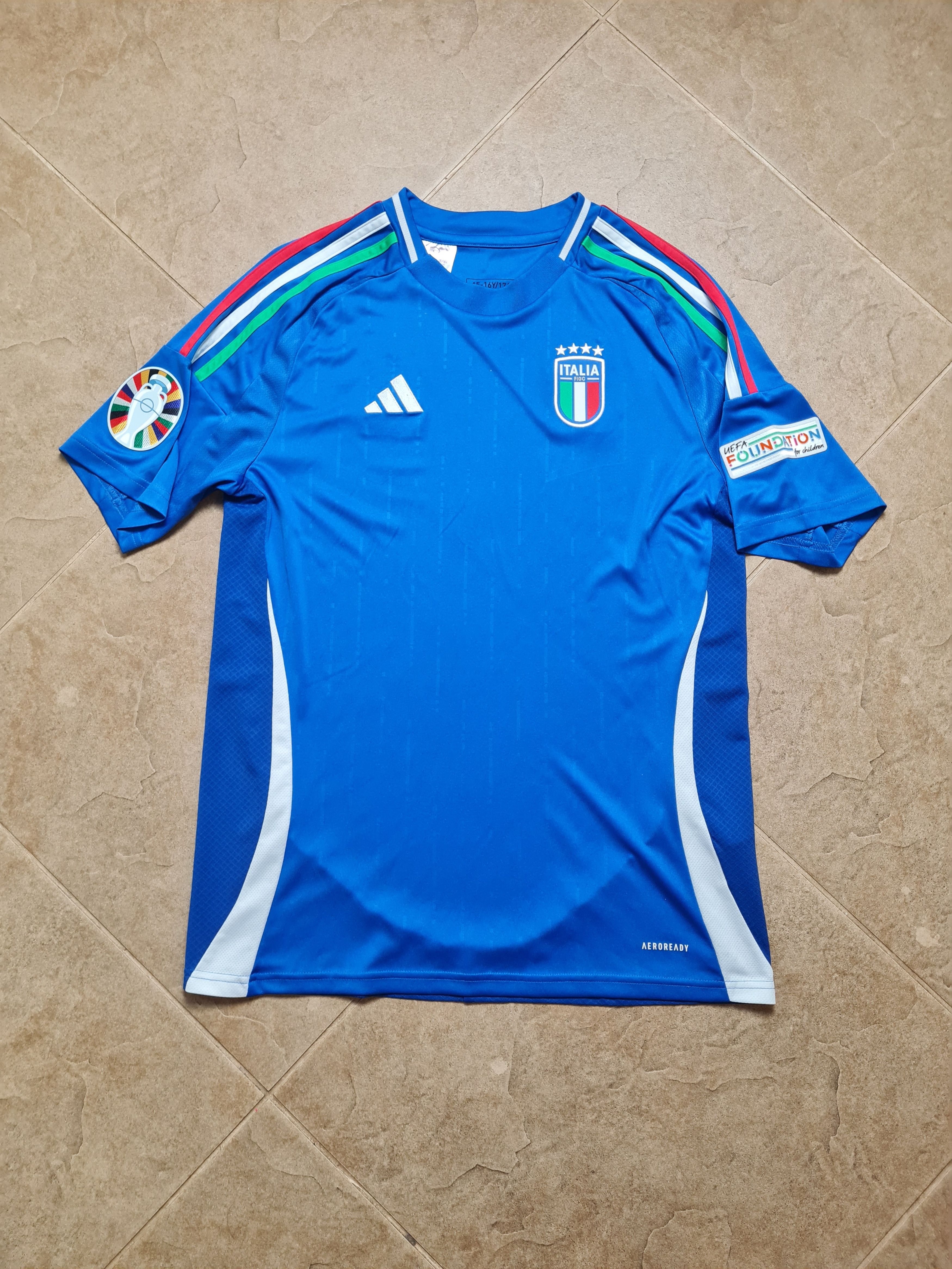 Adidas Italy Jersey Home Football Soccer Shirt 2024 Adidas Maglia Size US S / EU 44-46 / 1 - 5 Thumbnail