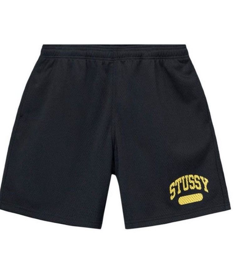 Image of Stussy Arch Mesh Shorts in Black, Men's (Size 34)