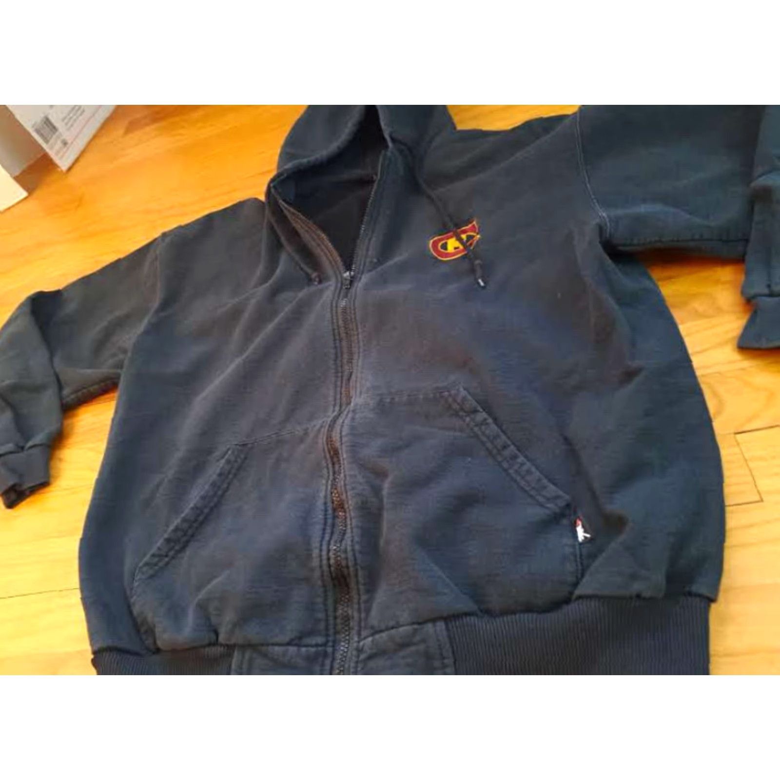 Vintage VINTAGE Central Michigan University Full Zip Cotton Hooded Sweatshirt LG Men Hoodie Jacket Black Size US L / EU 52-54 / 3 - 5 Thumbnail