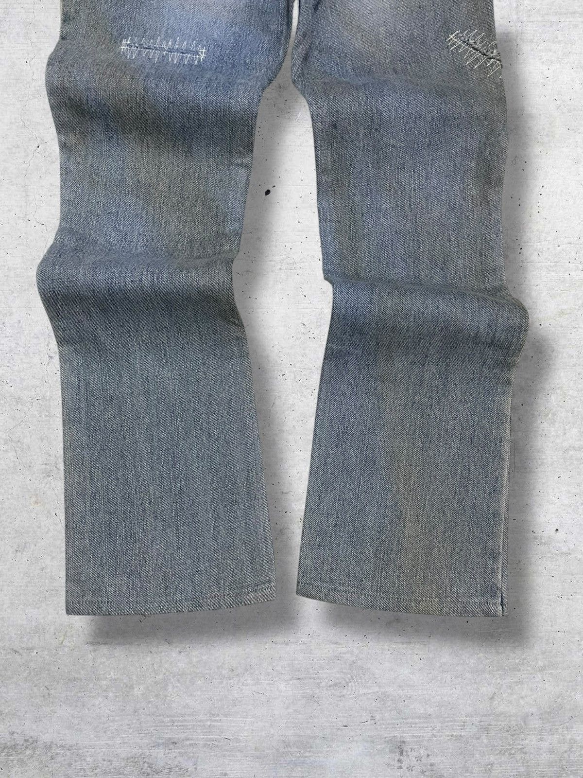 Tornado Mart VINTAGE REAL INTERPLANET OG JAPAN DIRTY STYLE FLARED DENIM Size US 28 / EU 44 - 11 Thumbnail
