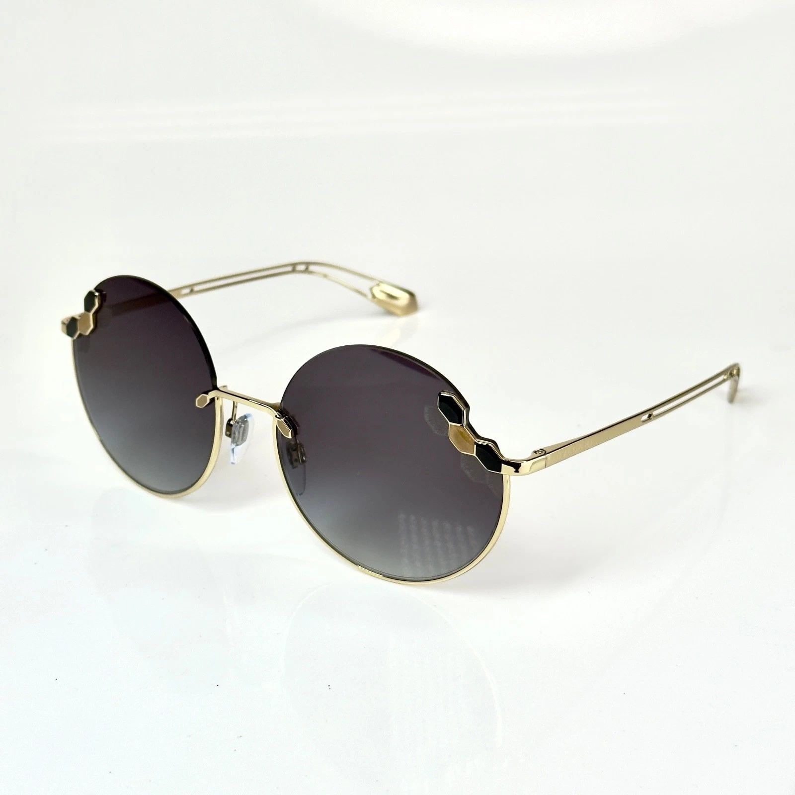 Bvlgari BVLGARI BV6124 SERPENTEYES Gold Black Round 6124 SERPENTI Size ONE SIZE - 6 Thumbnail